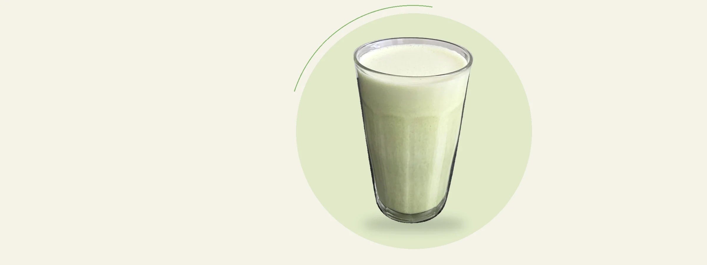 Smoothie matcha à la banane